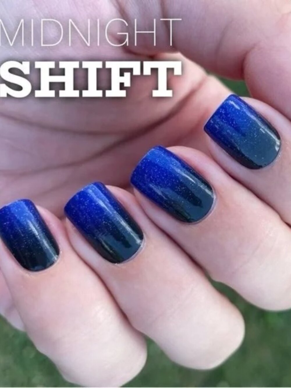 Midnight Shift - Color Street Nail Polish Strips‎ NWT Retired Ombre Glitter